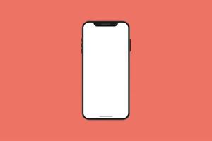 Modern Smartphone Interface with Empty Screen photo