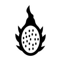 illustration of dragon fruit icon. Isolated icon on white background. vector