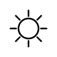 Vector of Sun Icon