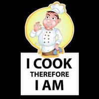 Cooking and Chef Quotes vector