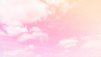 Pink sky clouds background, sky pastel background photo