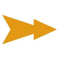 Arrow illustrated on white background vector