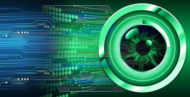 eye cyber circuit future technology concept background vector