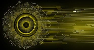 eye cyber circuit future technology concept background vector