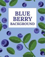 Blueberry Background Vector Art