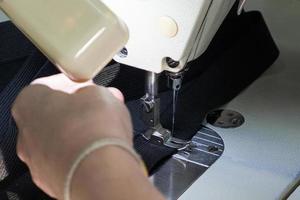 A sewing production, tailoring close-up photo