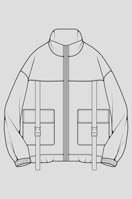 Windbreaker Jacket Template Vector Art, Icons, and Graphics for Free ...