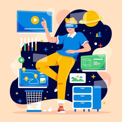 Augmented Reality Technology Concept