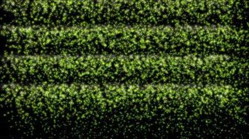 Green particle abstract background, computer motion graphic background concept video