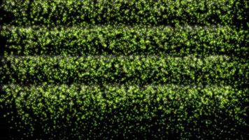 Green particle abstract background, computer motion graphic background concept video