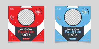 Eid Al -Adha Fashion Sale Social Media Post Template vector