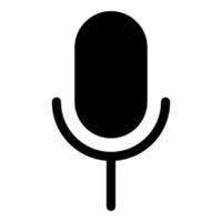 Microphone, Basic UI Icon, UX,UI Icon Design vector