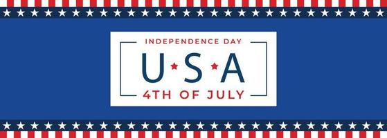 Happy Independence day of USA for festive national anniversary of USA, on July 4 vector