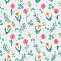 Seamless Floral Pattern Vector Design