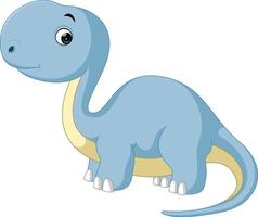 cute dinosaur cartoon vector