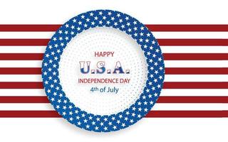 Happy Independence Day of USA for festive National Anniversary of USA on July 4