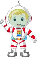 boy Astronaut cartoon vector