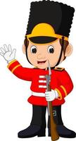 British guardsman cartoon vector