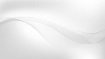 Abstract background smooth white and gray dynamic wave lines technology connection network vector