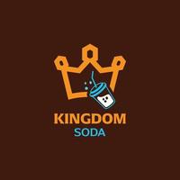 logotipo de soda rey vector