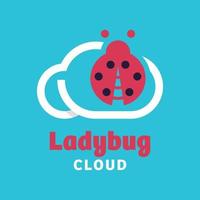 Ladybug Cloud Logo vector