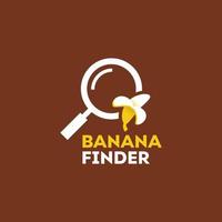 encontrar el logotipo de plátano vector