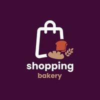 Shopping Bakery Logo vector