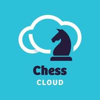 Chess Cloud Logo vector