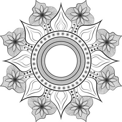 Mandala Template Design