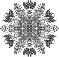 Mandala Template Design vector