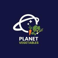 Planet Vegetable Logo vector