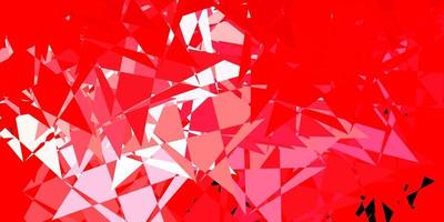 Light red vector template with triangle shapes.