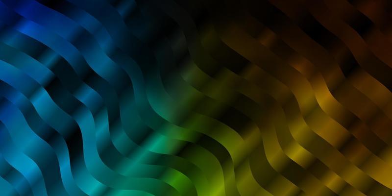 Light Blue, Yellow vector backdrop with circular arc.