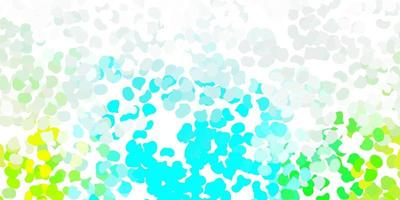 Light blue, green vector background with random forms.