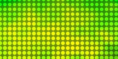 Light Green vector template with circles.