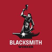 Blacksmith Icon Logo vector