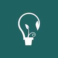 Bulb Green Logo vector