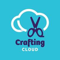 logotipo de la nube de elaboración vector