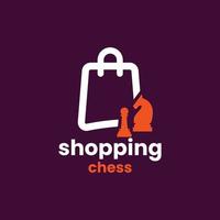 Shopping Chess Logo vector