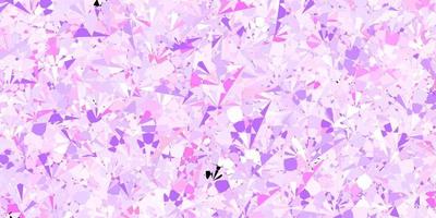 plantilla de vector de color púrpura oscuro, rosa con formas triangulares.
