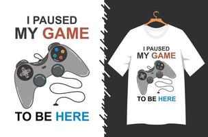 game typography for t shirt design vector