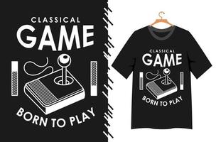 game typography for t shirt design vector