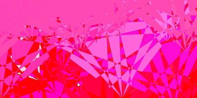 Light Red vector texture with random triangles.