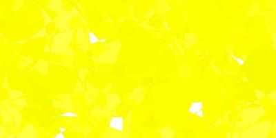 Dark Yellow vector template with triangle shapes.