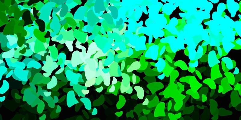 Light blue, green vector backdrop with chaotic shapes.