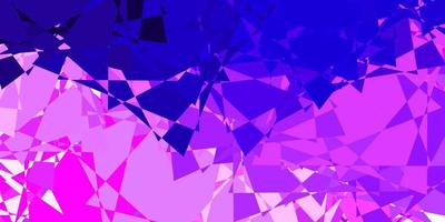 diseño vectorial de color violeta claro, rosa con formas triangulares. vector
