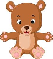 cute baby bears cartoon vector