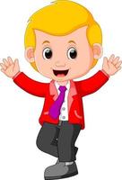 cute businessman cartoon vector