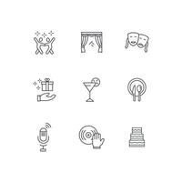 Event icons set . Event pack symbol vector elements for infographic web