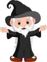 funny witch cartoon vector